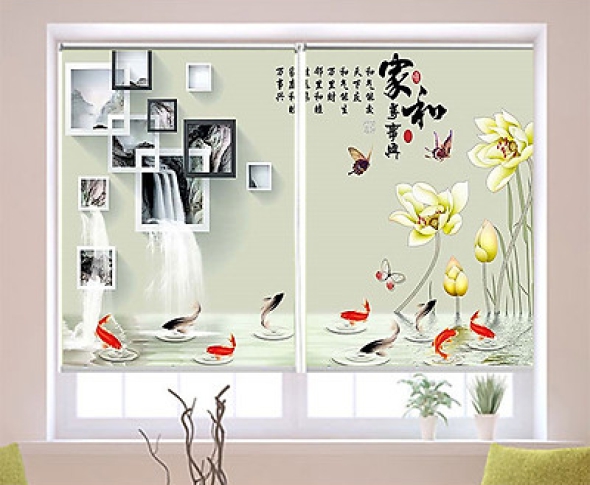 RÈM CUỐN TRANH 3D LÀ GÌ ? GIÁ RÈM CUỐN TRANH 3D BAO NHIÊU 1M2 ?